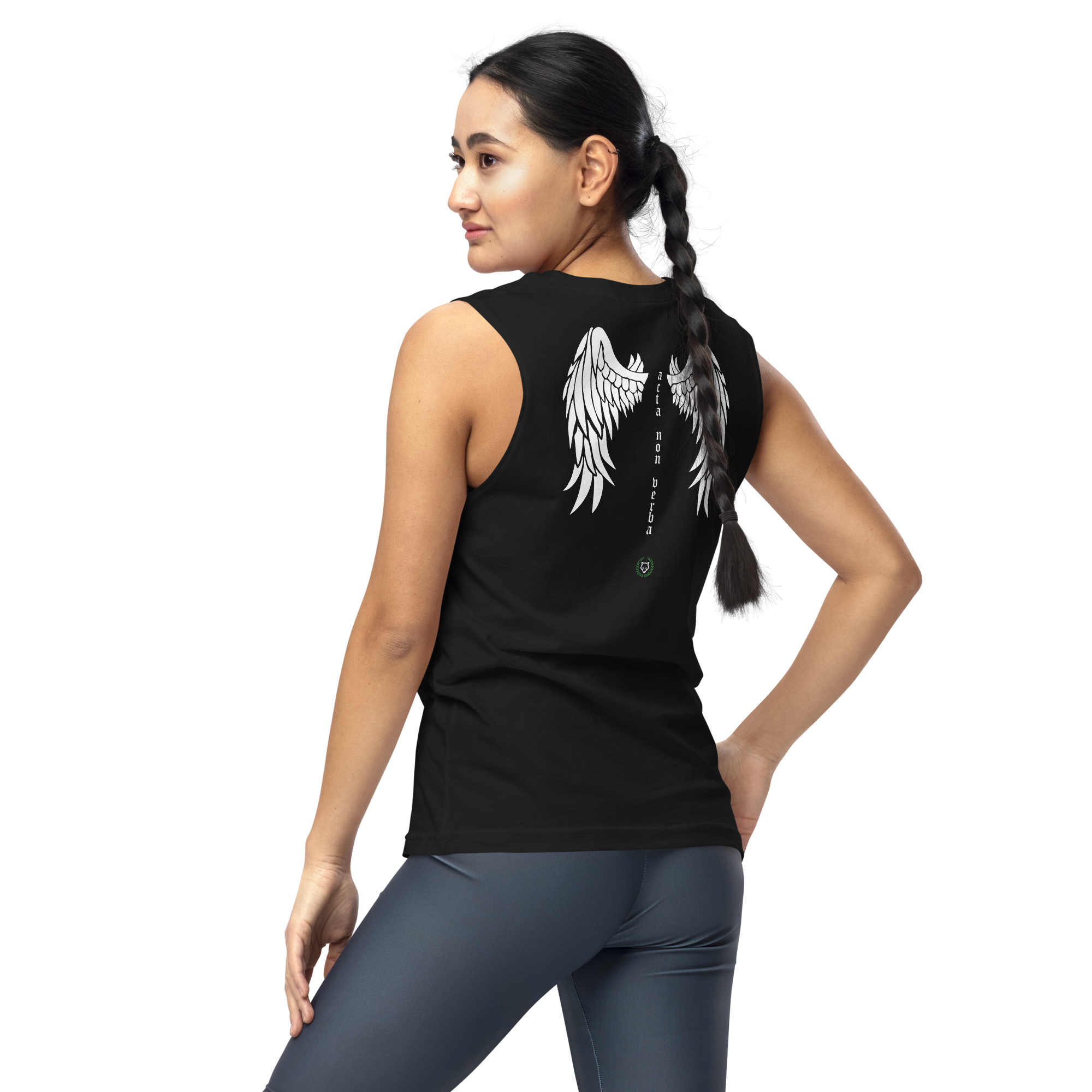 Unisex Acta Non Verba Muscle Shirt - Black