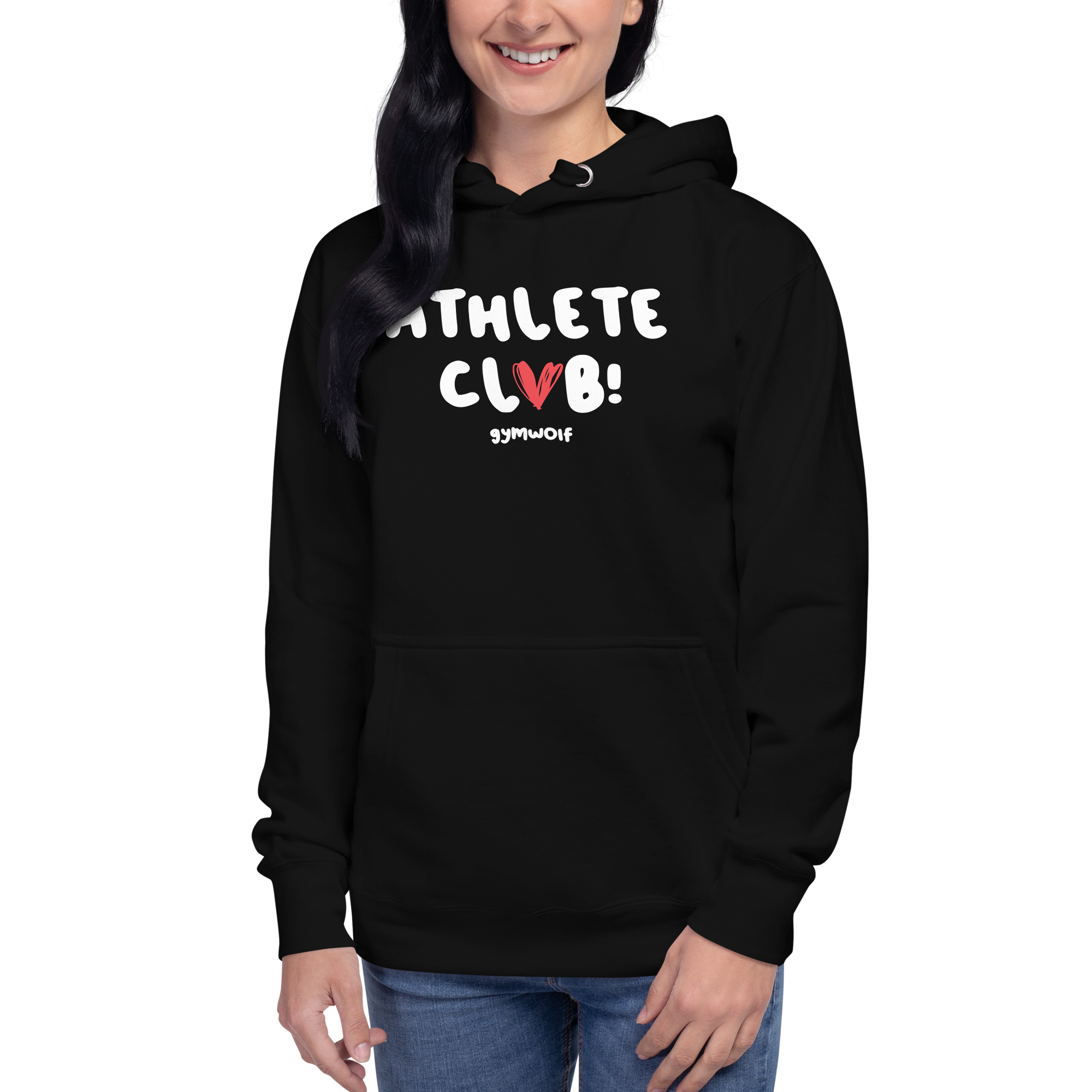 Unisex Athlete Club Premium Hoodie - Black