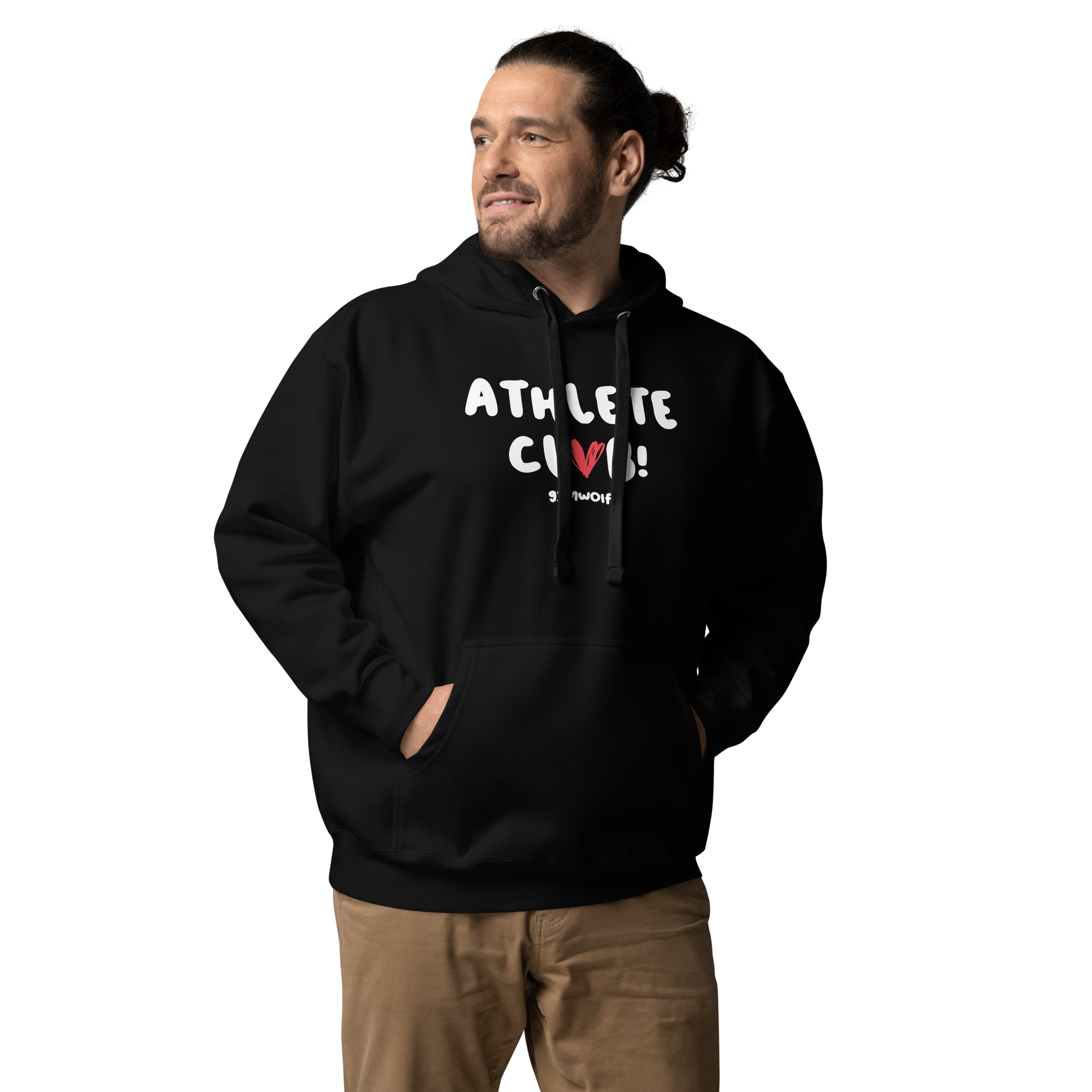 Unisex Athlete Club Premium Hoodie - Black
