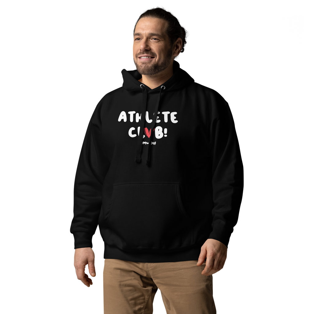 Unisex Athlete Club Premium Hoodie - Black