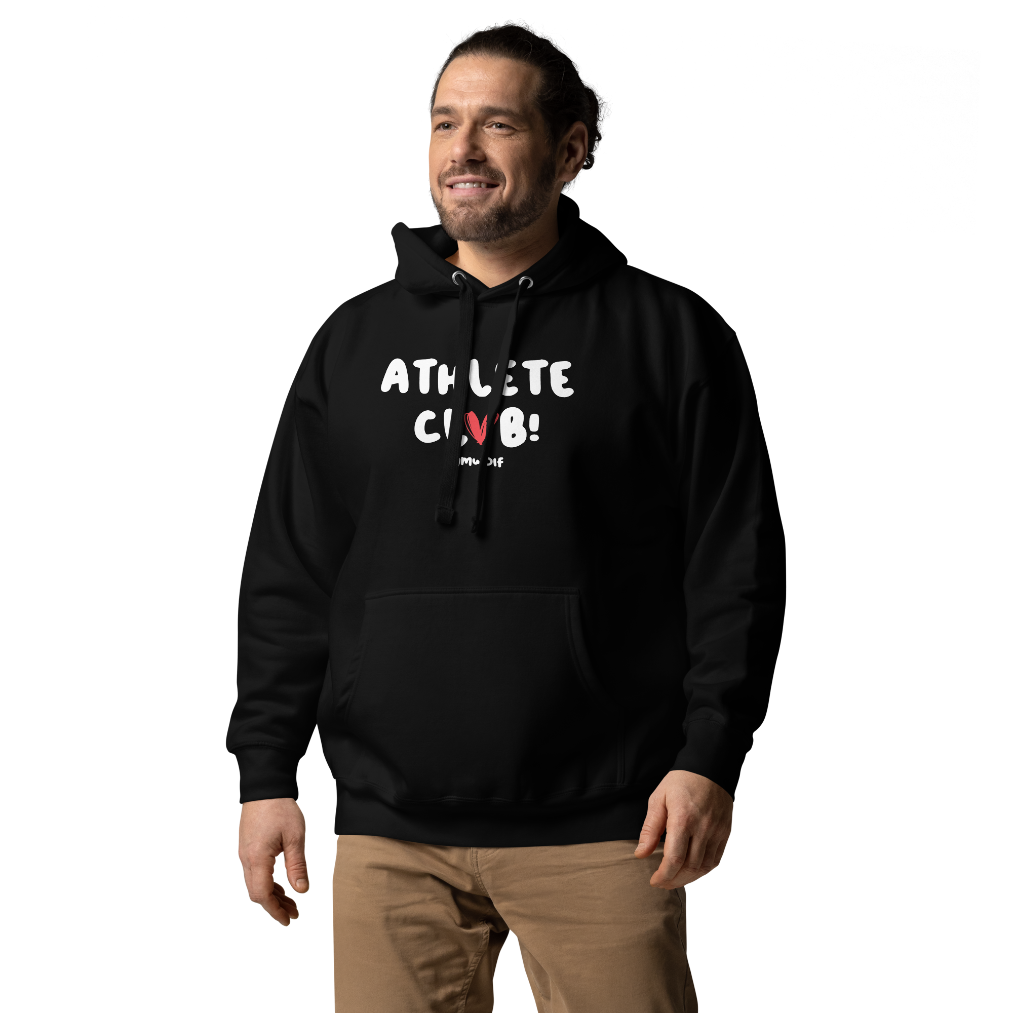 Unisex Athlete Club Premium Hoodie - Black