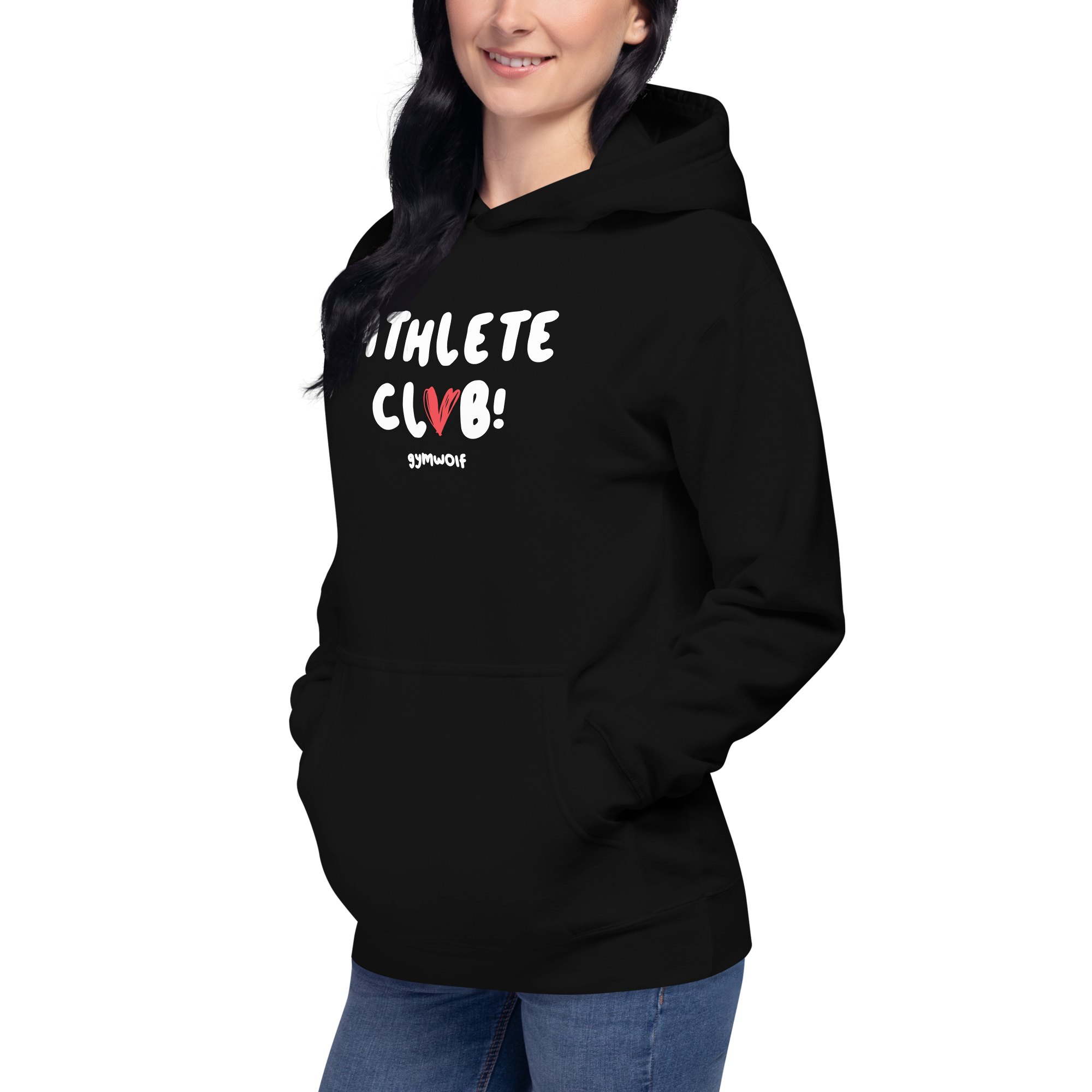 Unisex Athlete Club Premium Hoodie - Black