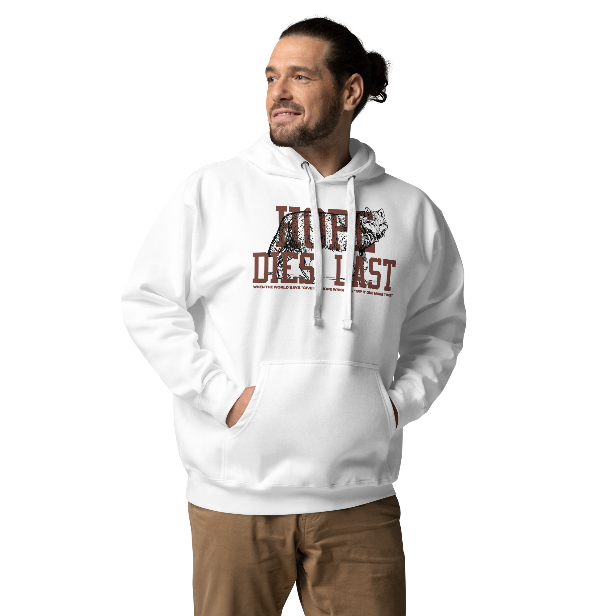 Unisex Hope Dies Last Premium Hoodie - White