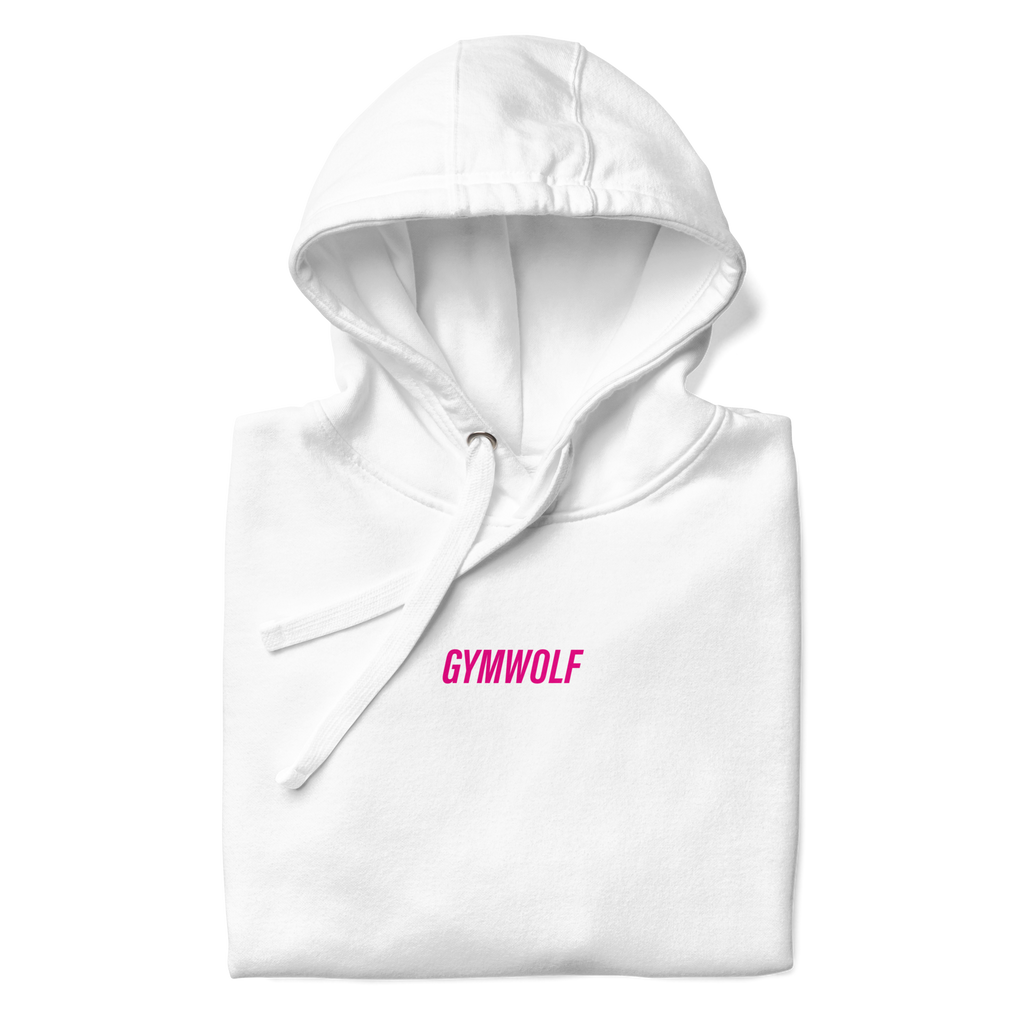 Unisex Performance Premium Hoodie - Magenta Crest