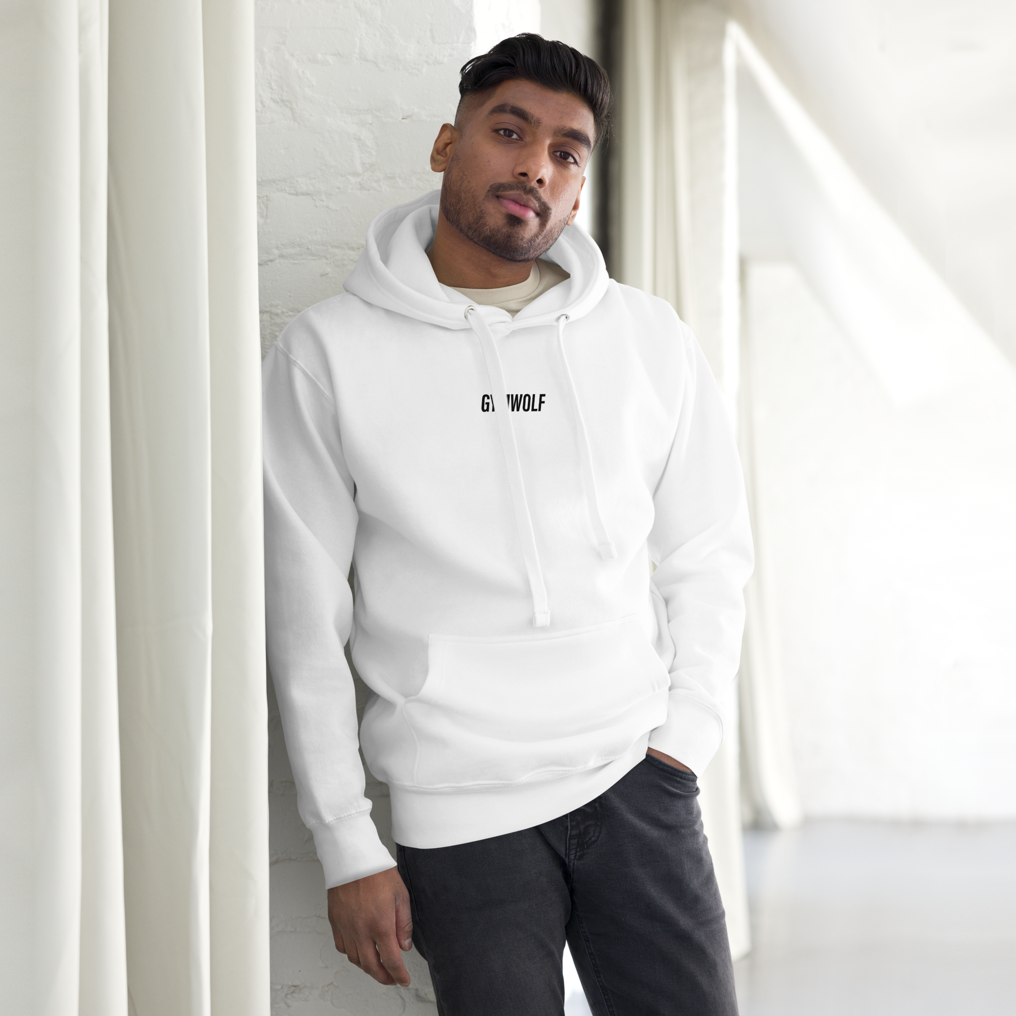 Unisex Performance Premium Hoodie - Black Crest