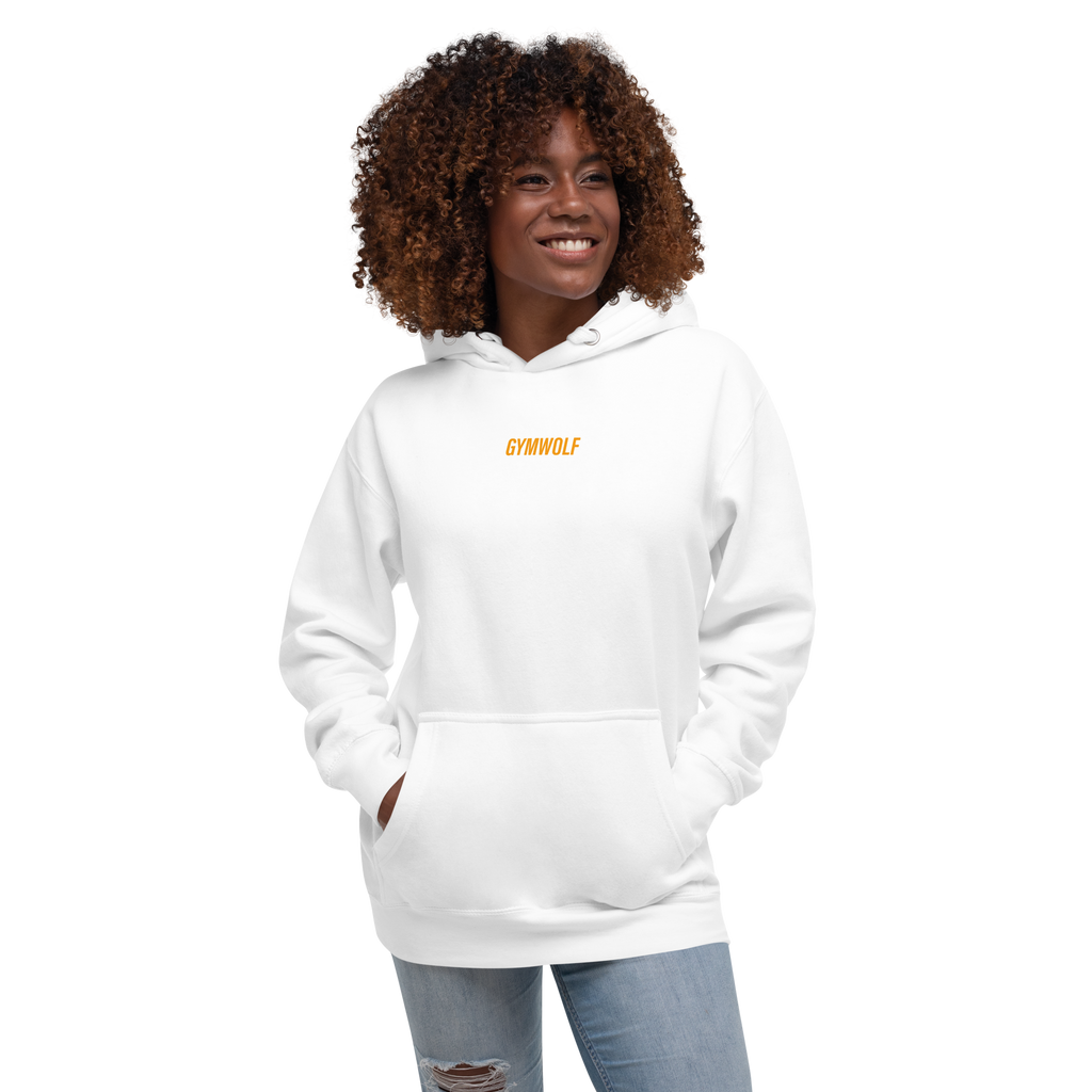 Unisex Performance Premium Hoodie - Yellow Crest