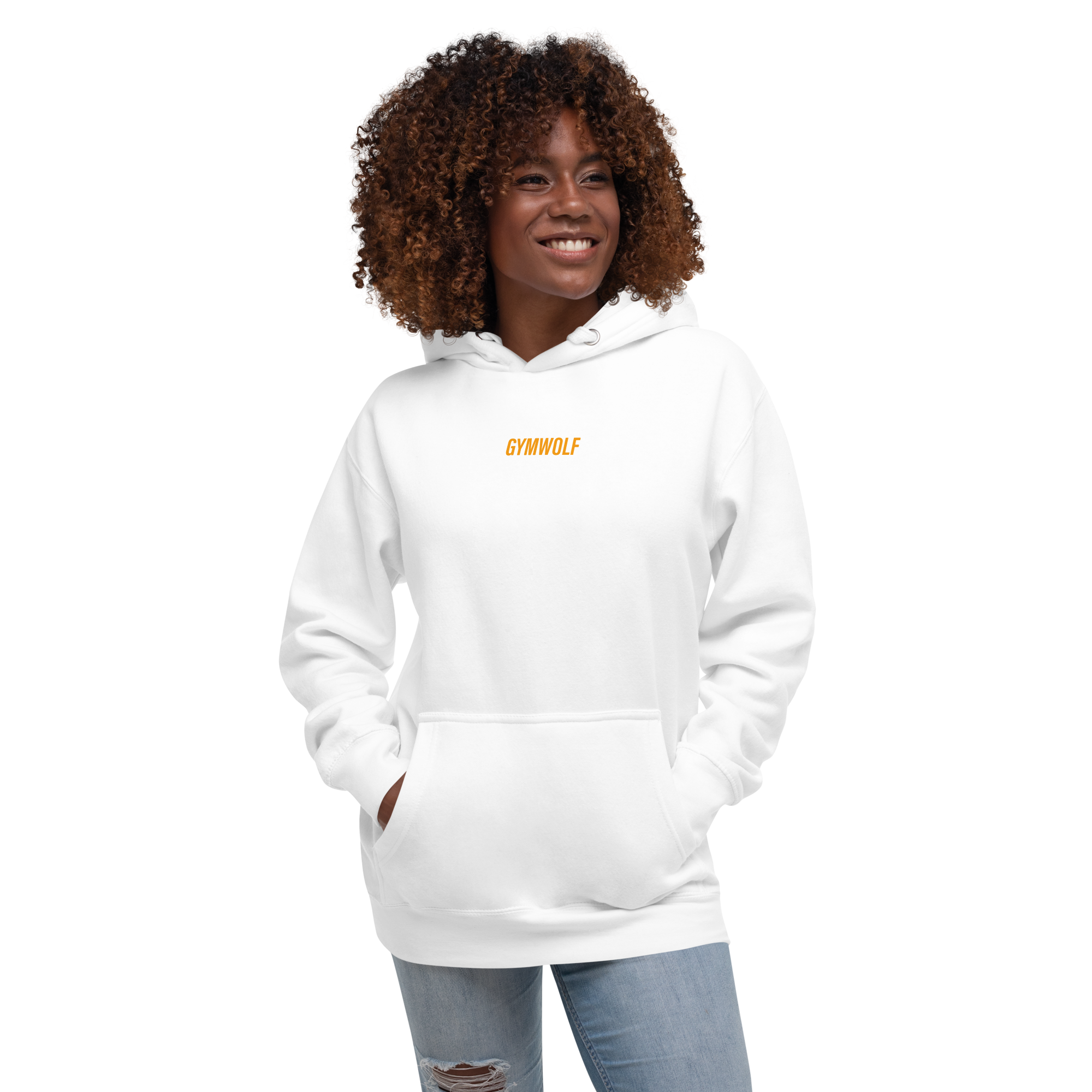 Unisex Performance Premium Hoodie - Yellow Crest