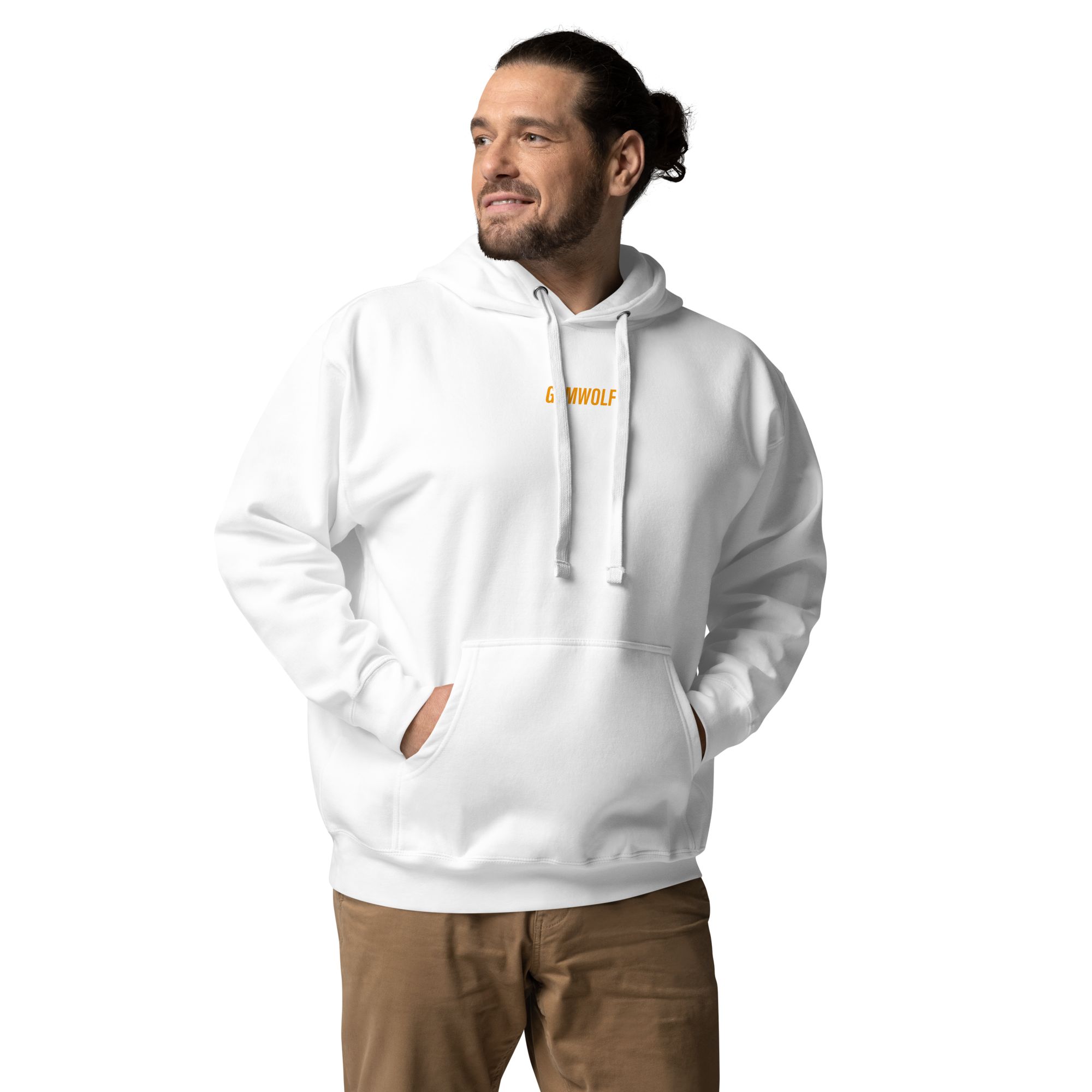 Unisex Performance Premium Hoodie - Yellow Crest