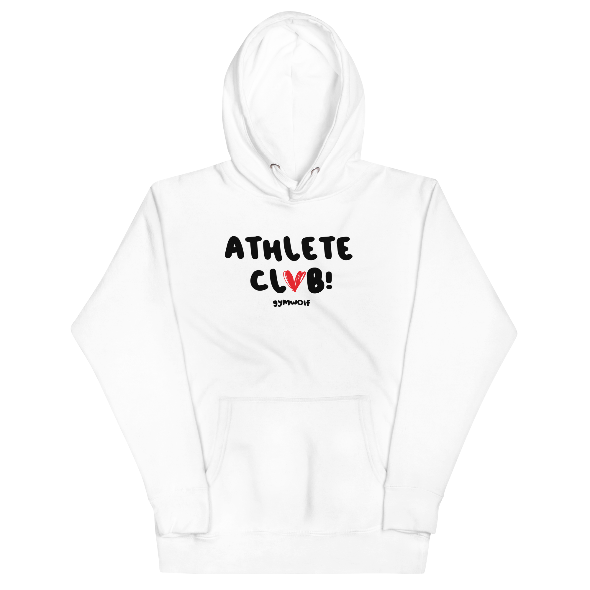 Unisex Athlete Club Premium Hoodie - White