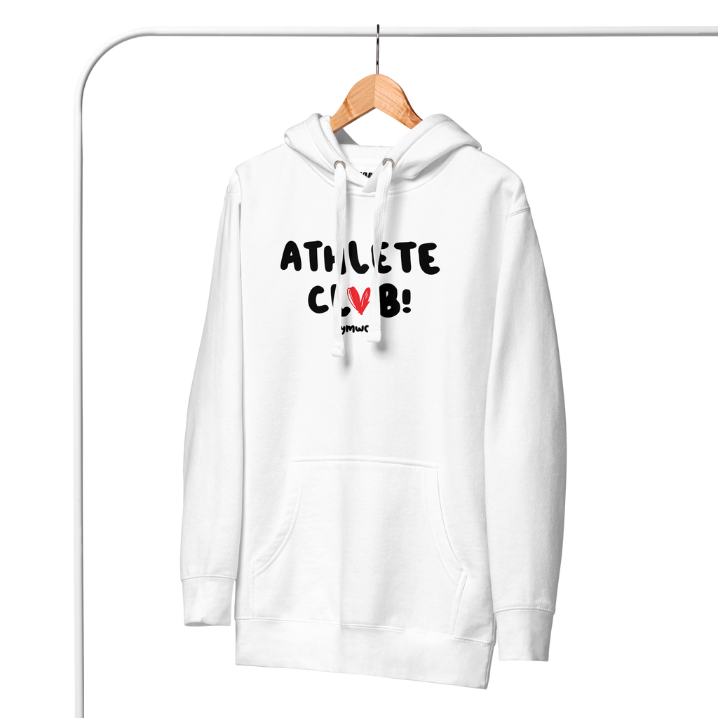 Unisex Athlete Club Premium Hoodie - White