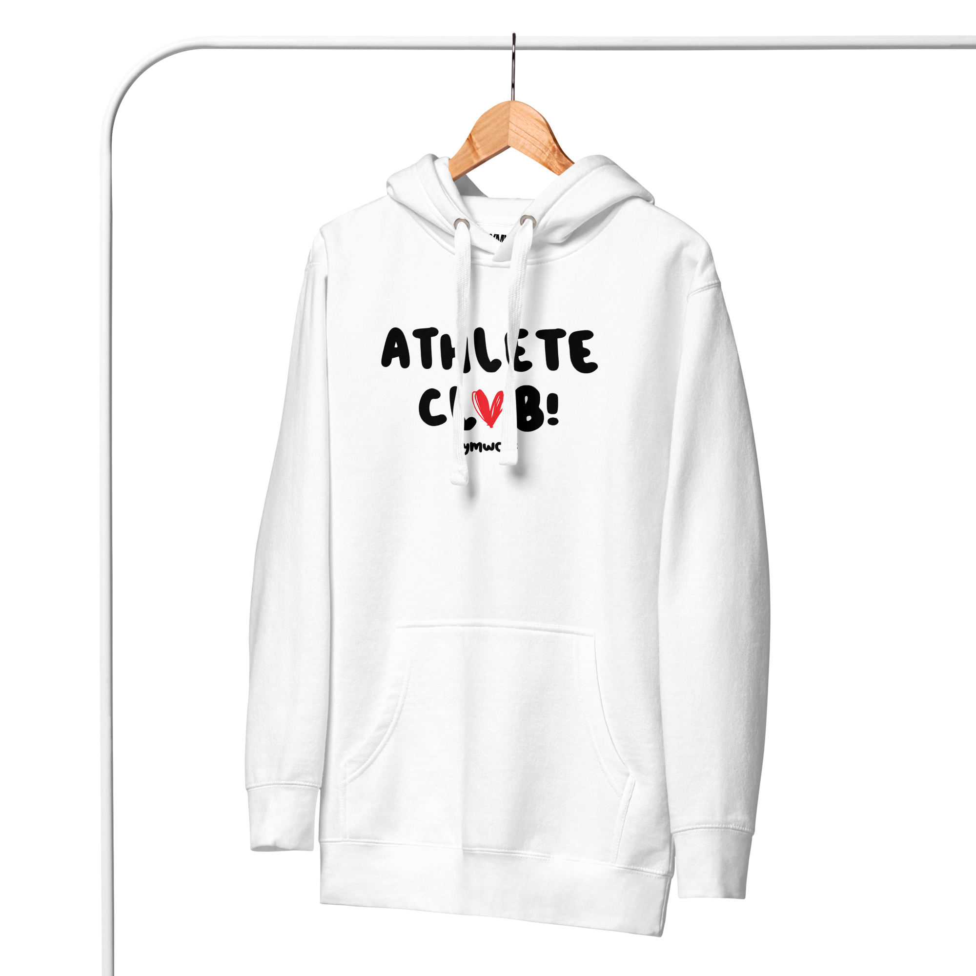 Unisex Athlete Club Premium Hoodie - White