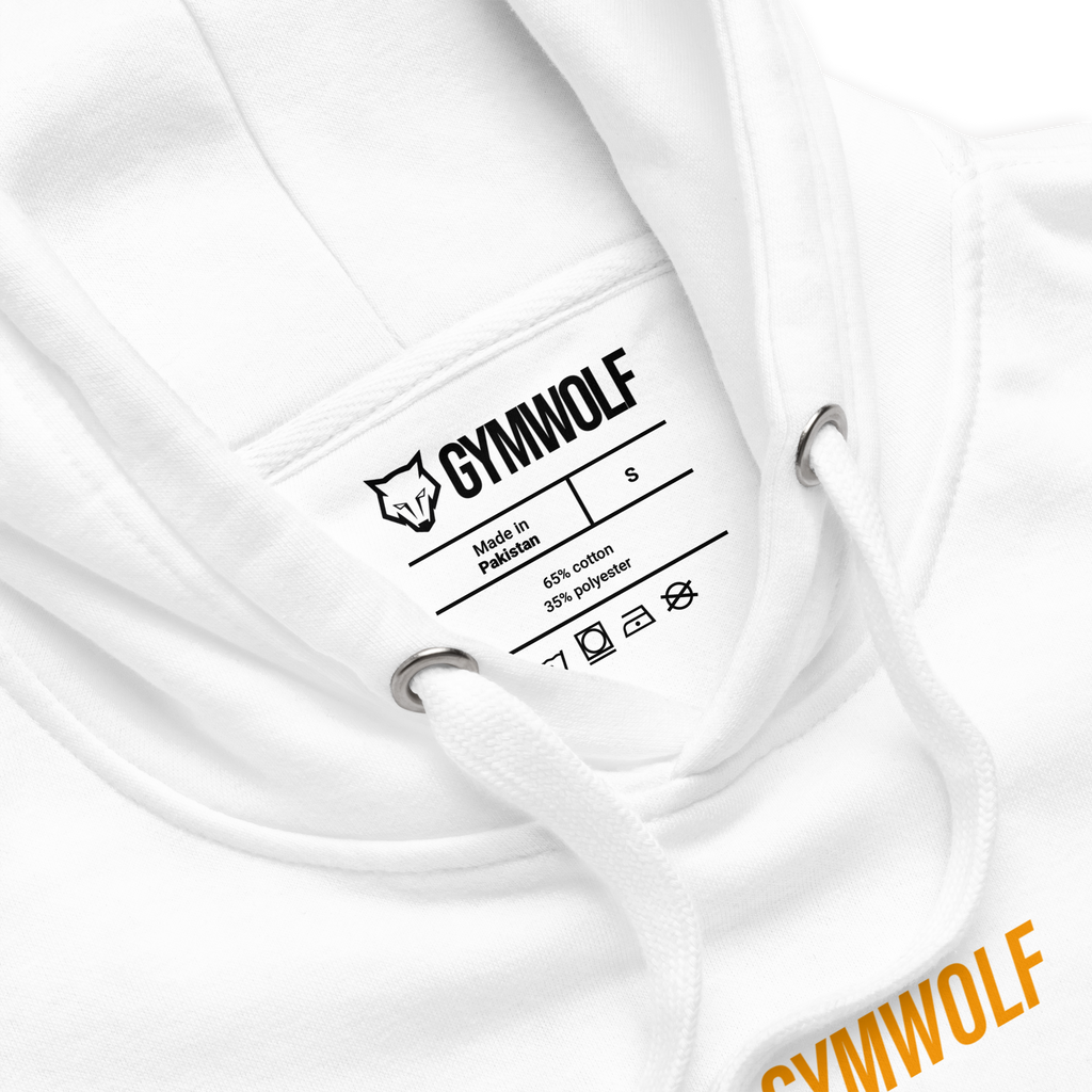 Unisex Performance Premium Hoodie - Yellow Crest