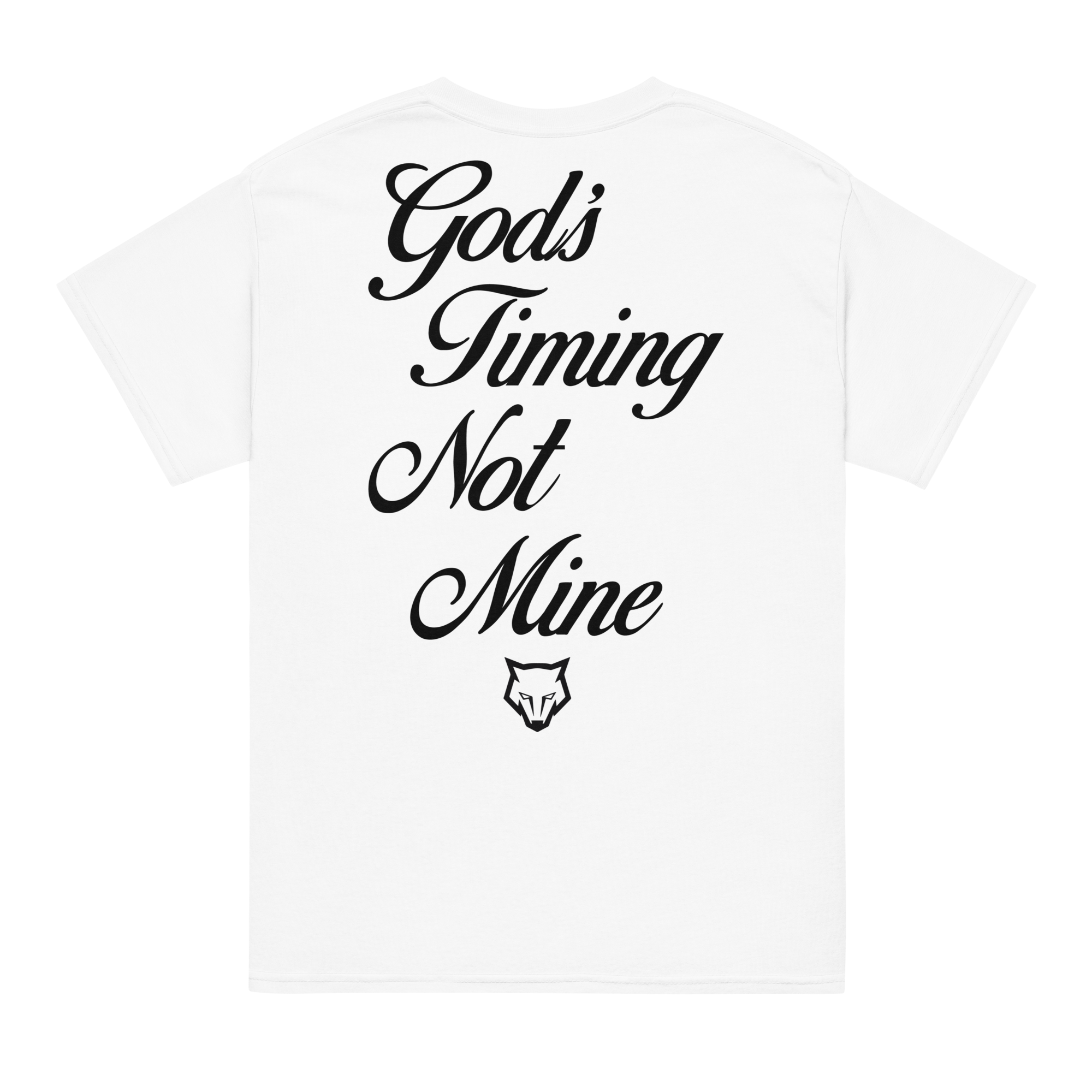 Unisex God's Timing Not Mine Tee - White