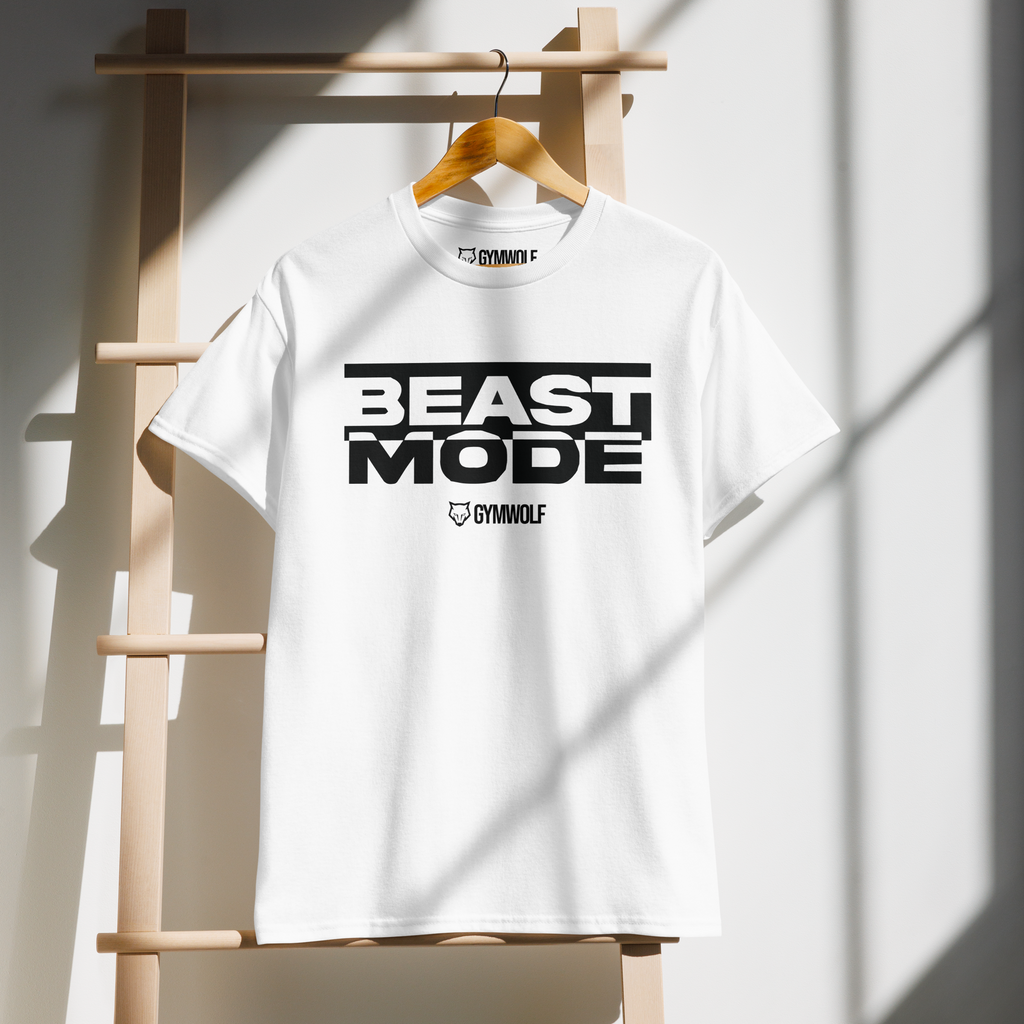 Unisex Beast Mode Tee - White