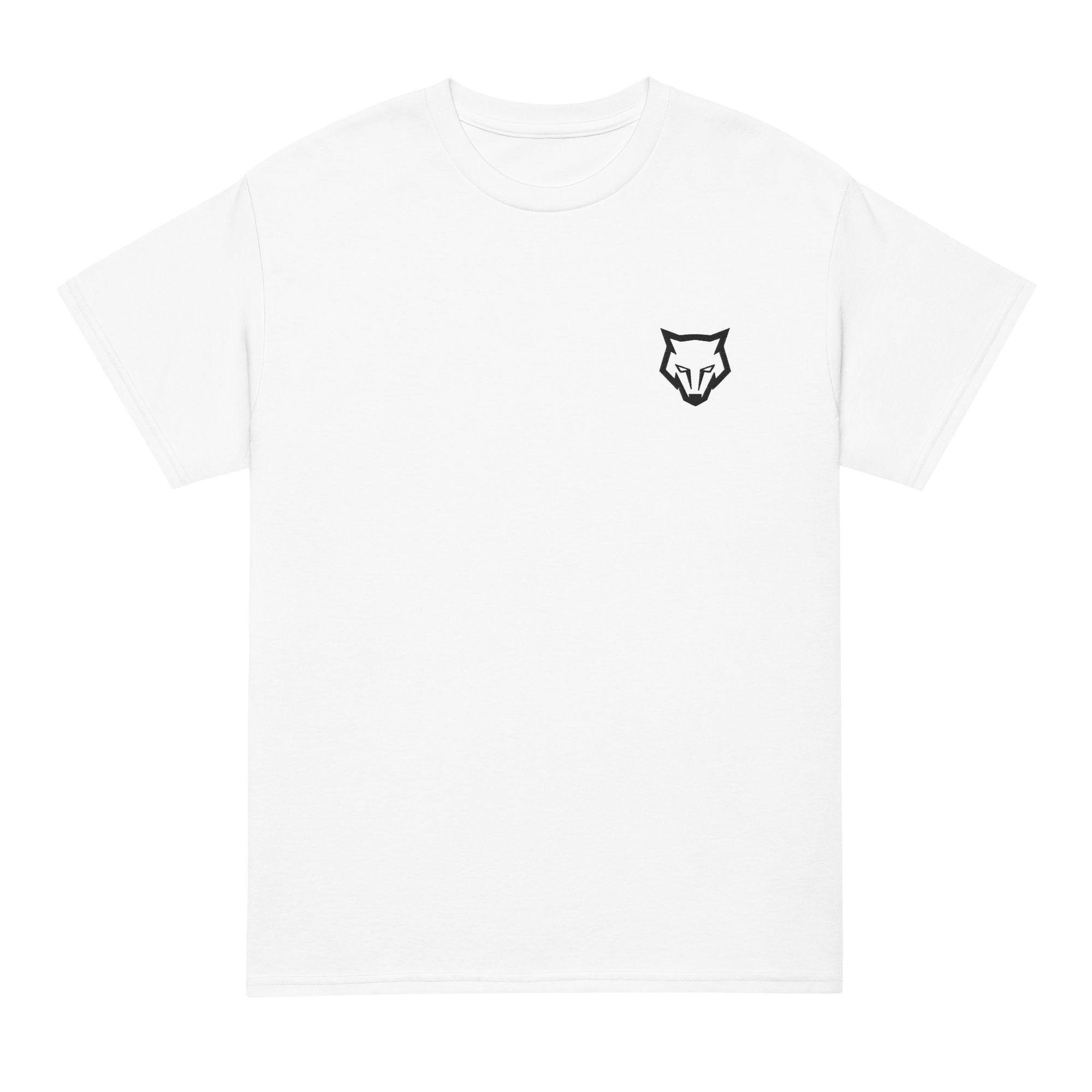 Unisex Embroidery Crest Tee - White