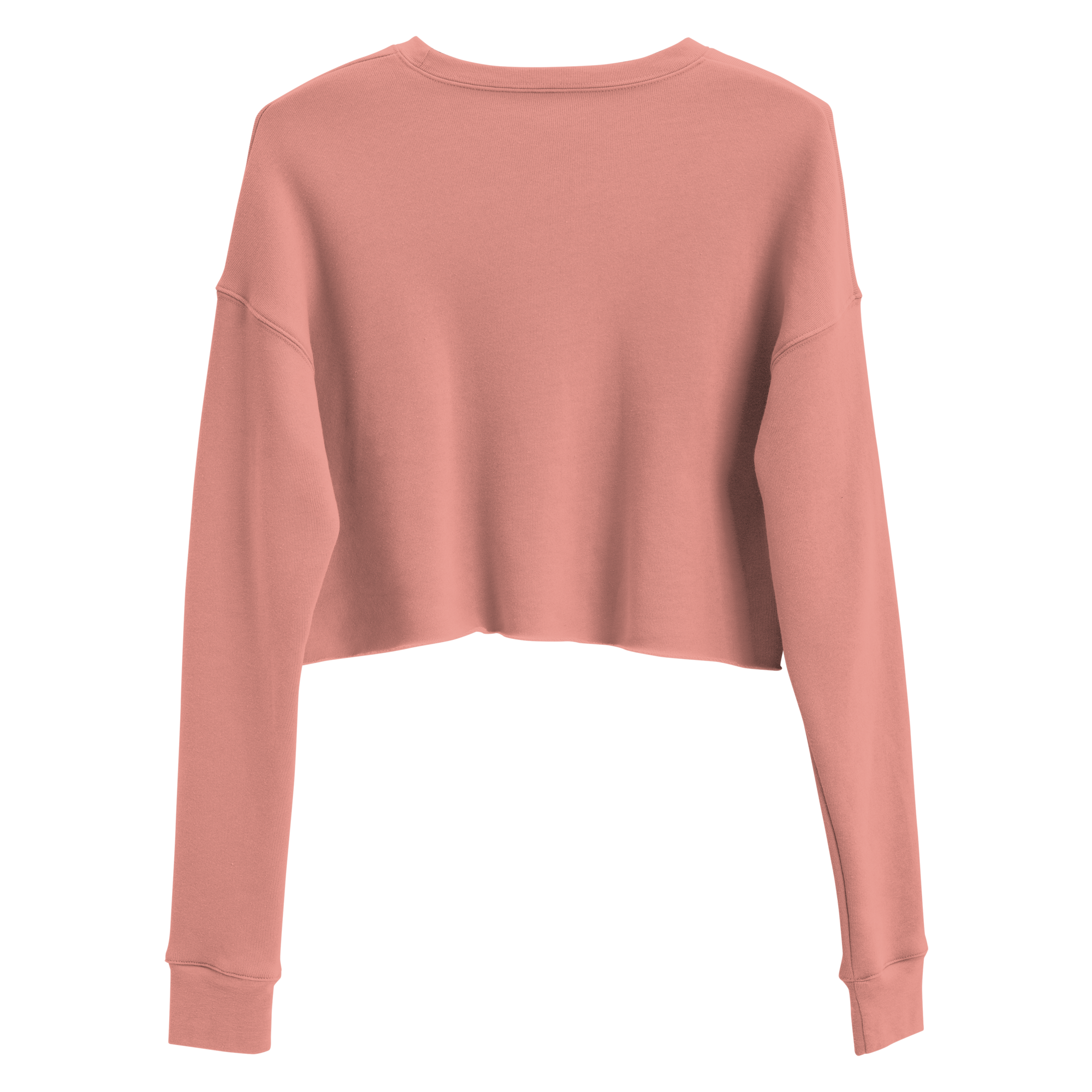 Woman's Embroidery Crop Sweatshirt - Mauve